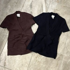 Sweater bundle of brown and black by Worthington.